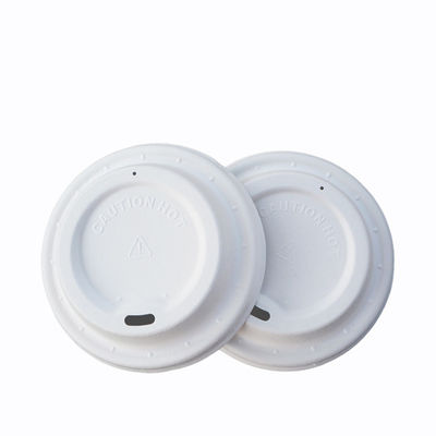 Compostable 80mm 90mm Disposable Molded Bagasse Cup Lids
